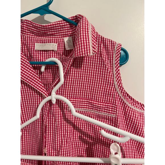 Lord & Taylor Pink/White Gingham Set – Size Medium - Picture 3 of 8